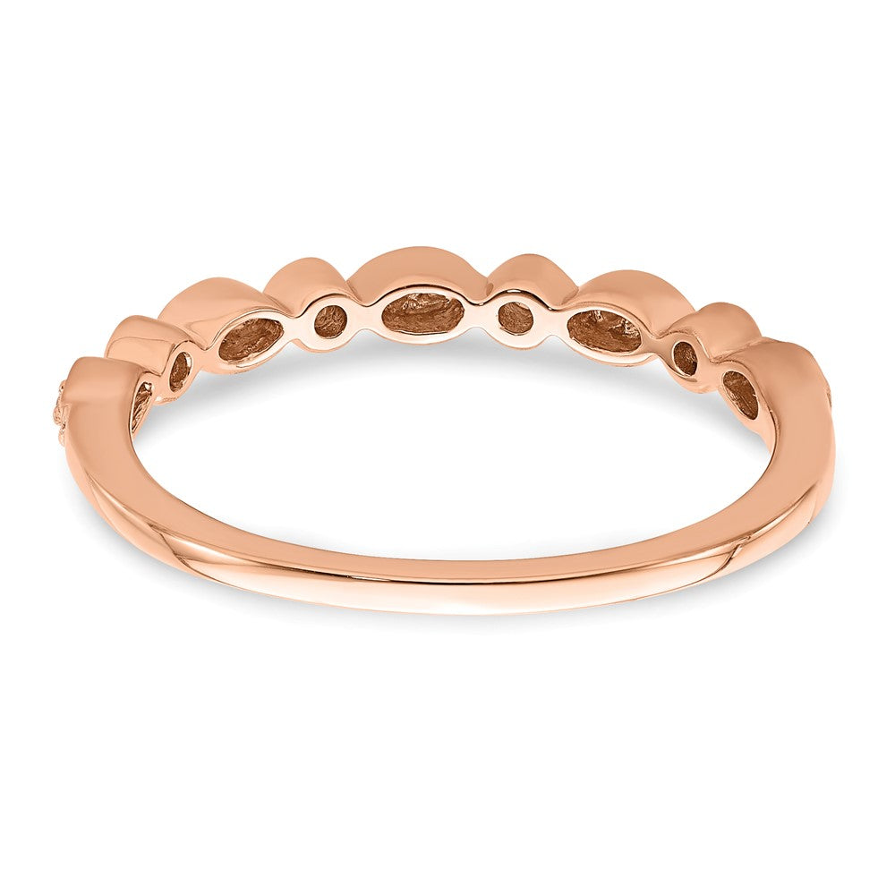 Buy Stylish 14K Rose Gold Diamond Wedding Band Set - 1/5 Carat, 2 Rings