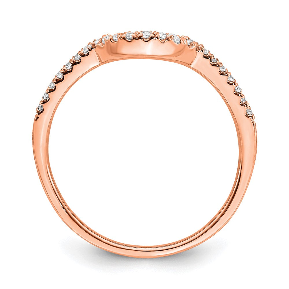 Buy Exclusive 14K Rose Gold Wedding Band Set with 1/8 Carat Diamond - Stylish Value!