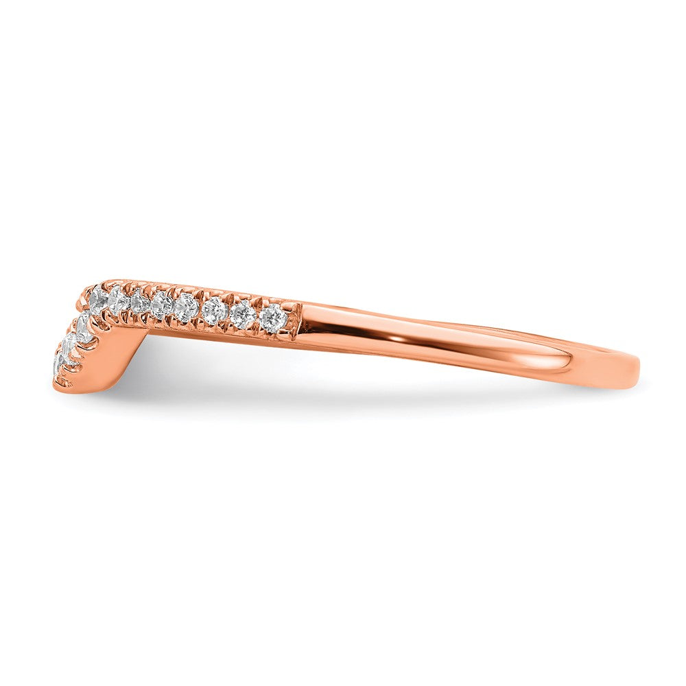 Buy Exclusive 14K Rose Gold Wedding Band Set with 1/8 Carat Diamond - Stylish Value!