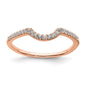 Buy Exclusive 14K Rose Gold Wedding Band Set with 1/8 Carat Diamond - Stylish Value!-1