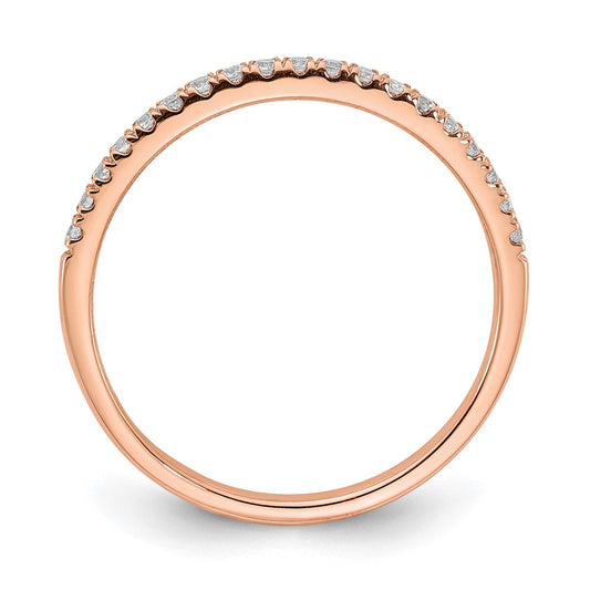 Buy Exclusive 14K Rose Gold Wedding Band Set | 1/6 Carat Diamond, Stylish Value
