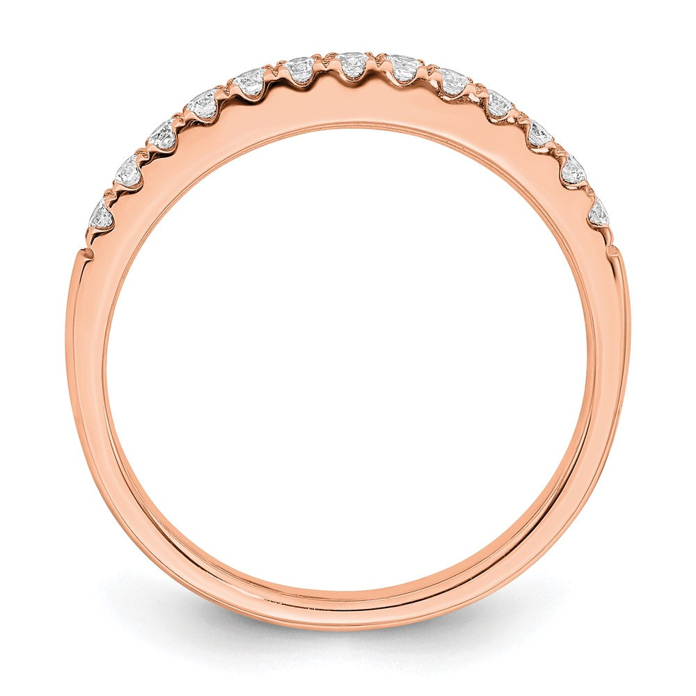 Buy Exclusive 14K Rose Gold Diamond Wedding Band - 1/4 Carat, Stylish Value!