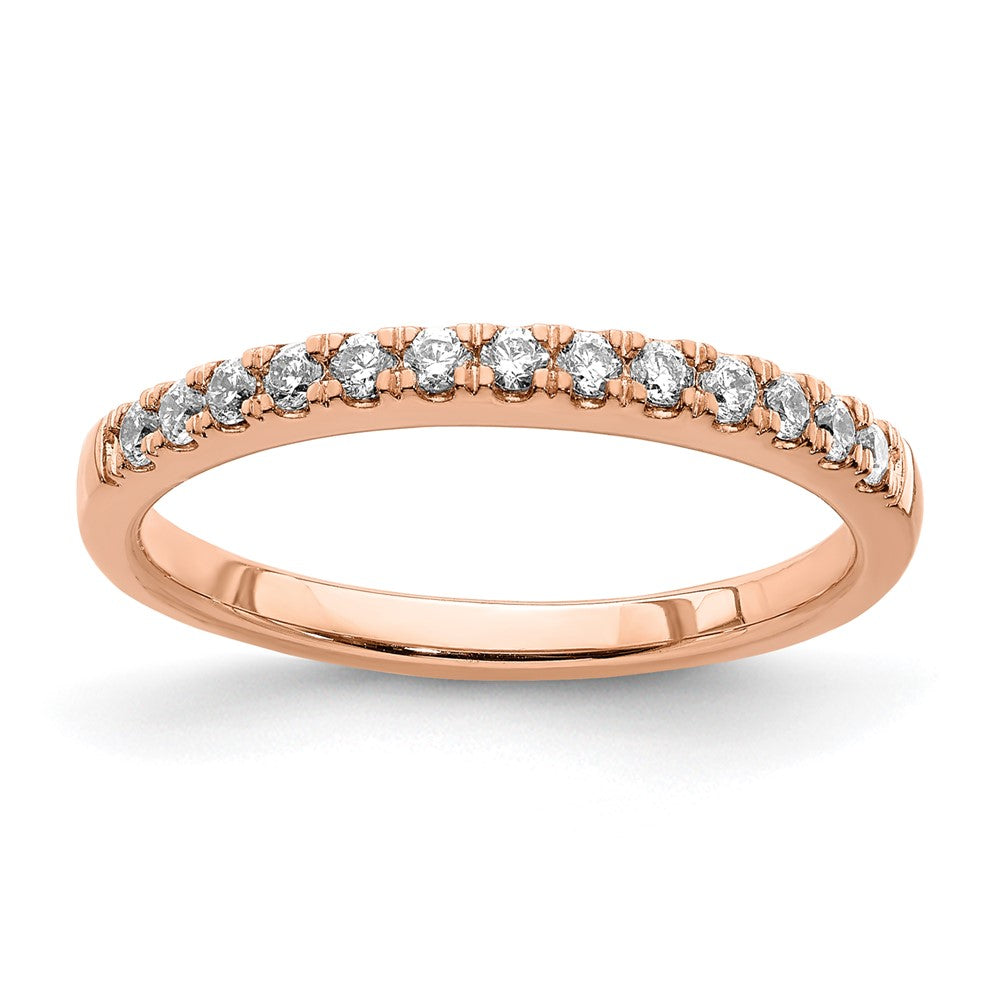 Buy Exclusive 14K Rose Gold Diamond Wedding Band - 1/4 Carat, Stylish Value!