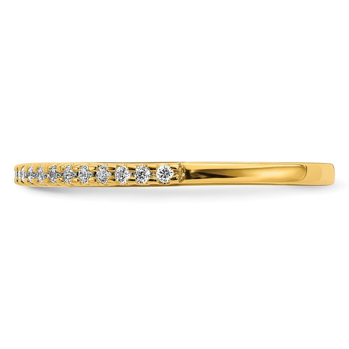 Buy Luxury 14K Gold Wedding Band Set with 1/8 Carat Diamonds - Affordable Style!-3