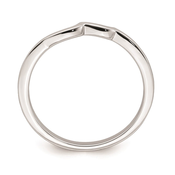 10K White Gold Curved Wedding Band - Style GR1-1035713