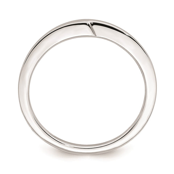 10K White Gold Curved Wedding Band - Style GR1-1023162
