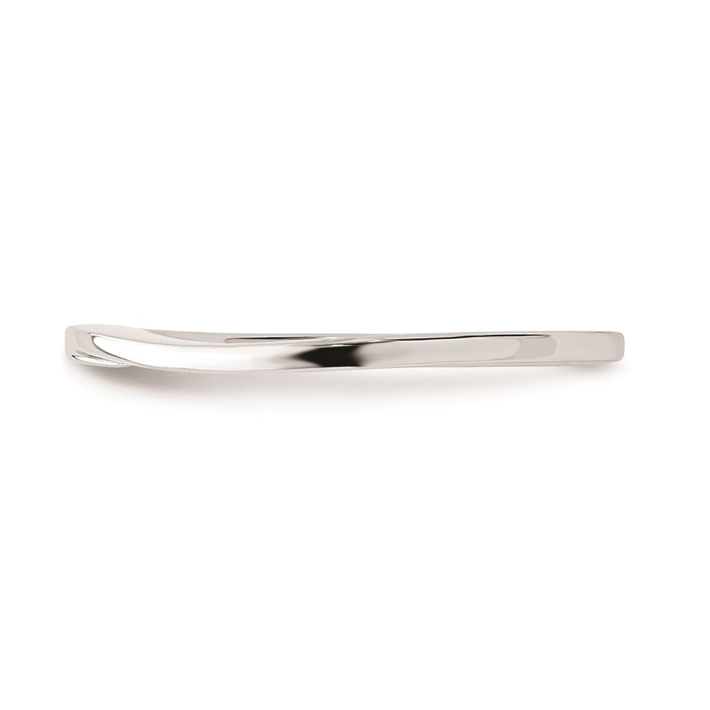 High-Quality 10K White Gold Curved Wedding Band | Stylish & Affordable Price