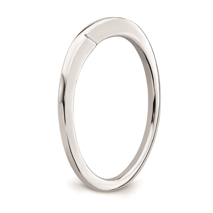 High-Quality 10K White Gold Curved Wedding Band | Stylish & Affordable Price-6
