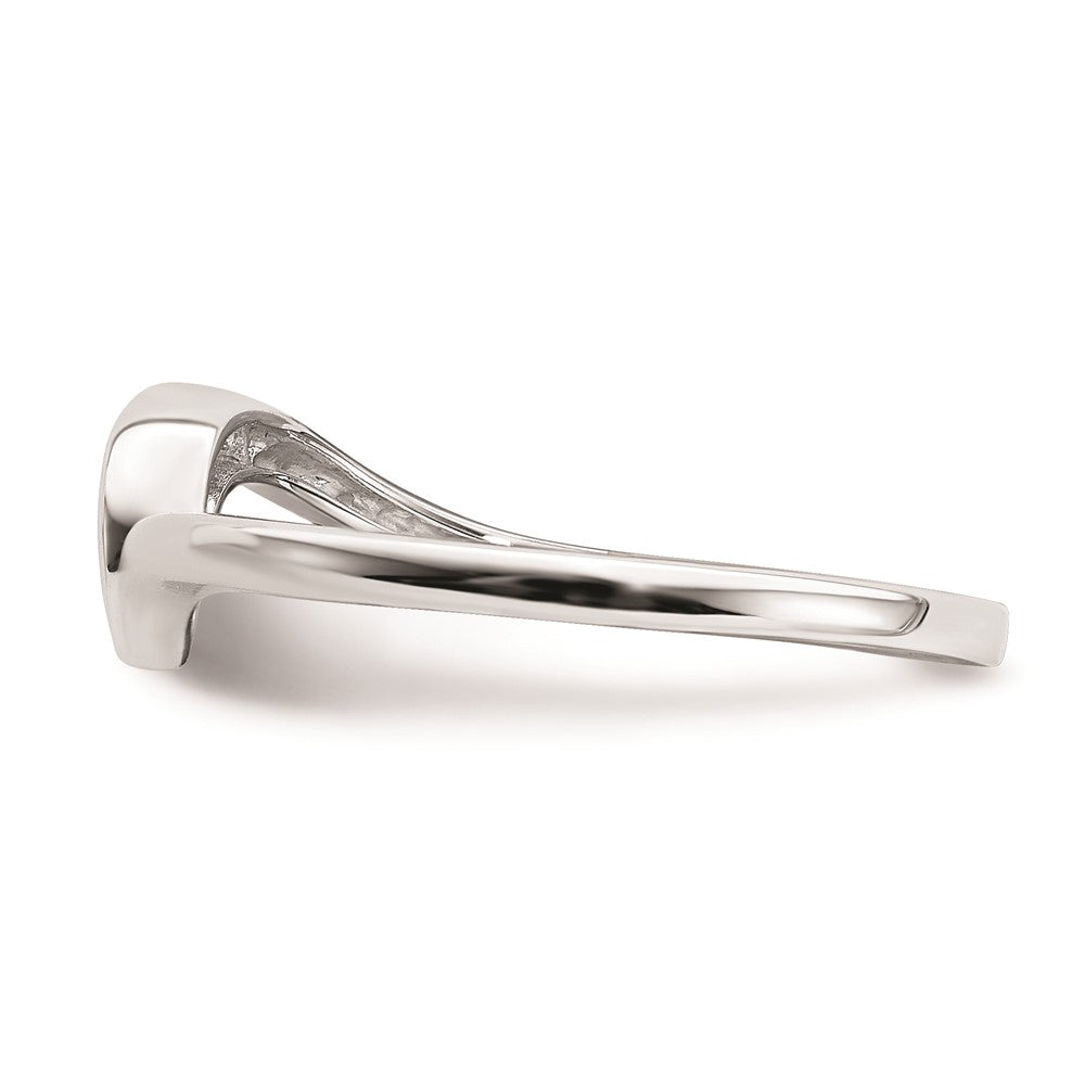 Buy Stylish 10K White Gold Wedding Band with 0.02 Carat Diamond Accent