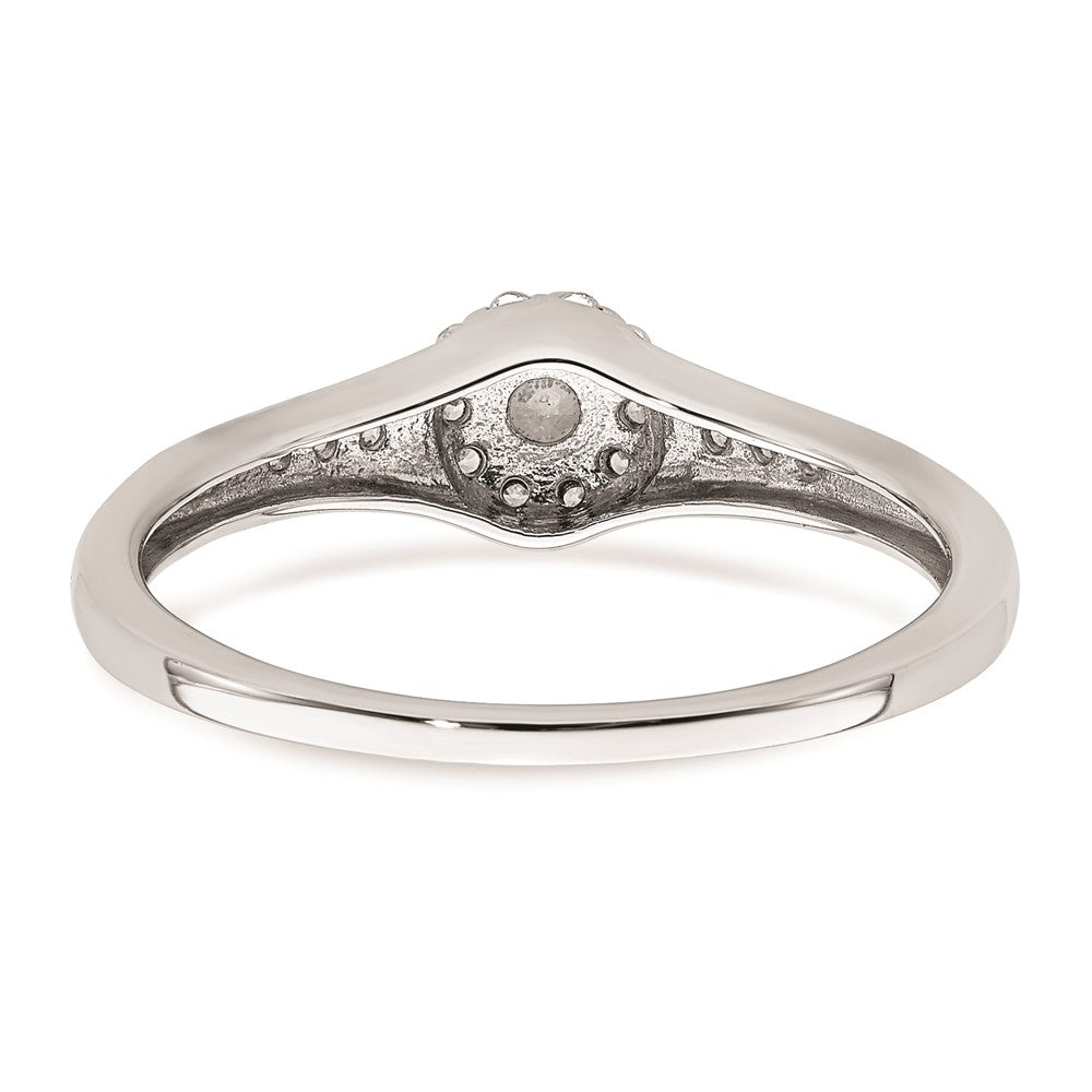 Buy Exclusive 10K White Gold Halo Cluster Engagement Ring | 1/5 Carat Diamond