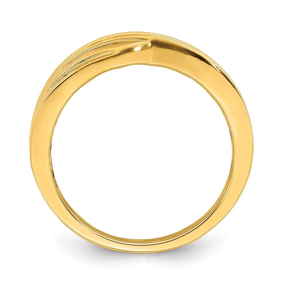 Buy Stylish 14K Gold Men's Band with 1/6 Carat Diamond Accents, Luxury Value