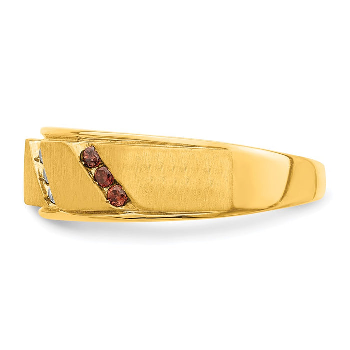Buy Stylish 14K Yellow Gold Men's Band with 1/5 Carat Diamonds, Affordable Price-3