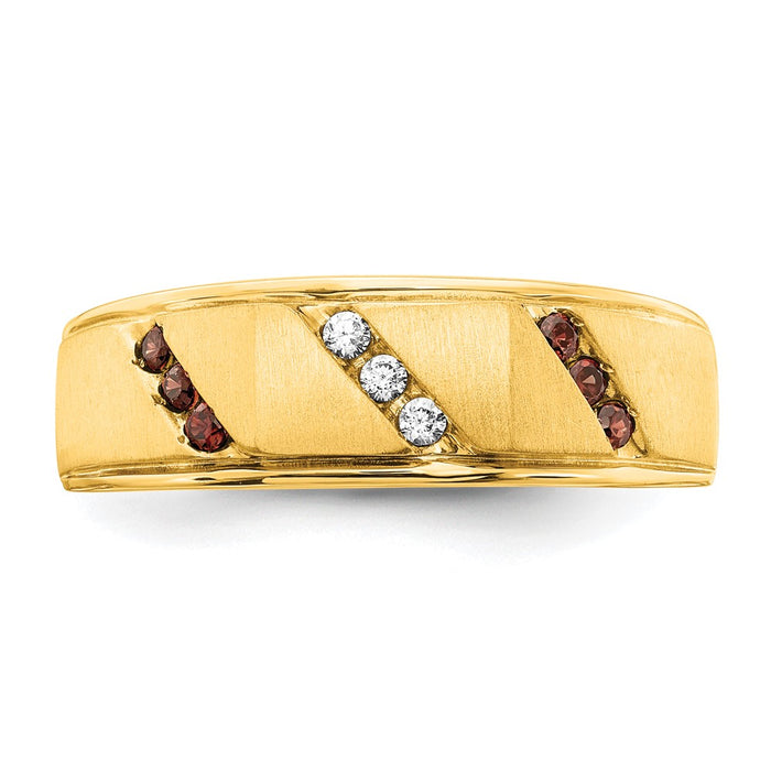 Buy Stylish 14K Yellow Gold Men's Band with 1/5 Carat Diamonds, Affordable Price-4