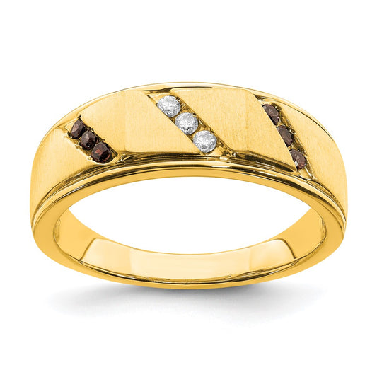 Buy Stylish 14K Yellow Gold Men's Band with 1/5 Carat Diamonds, Affordable Price