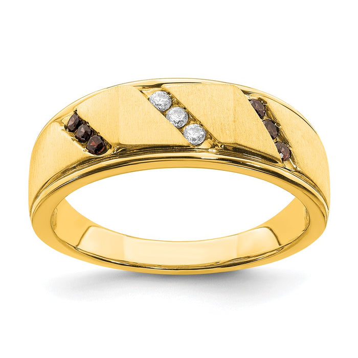 Buy Stylish 14K Yellow Gold Men's Band with 1/5 Carat Diamonds, Affordable Price-1