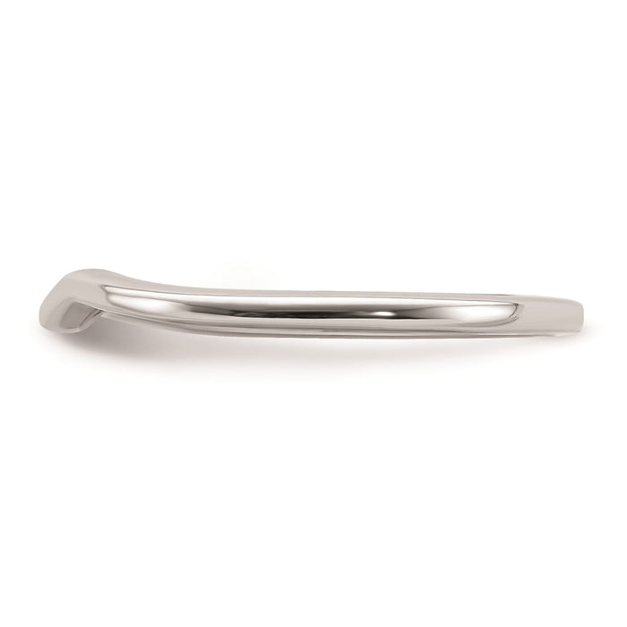 Buy Exclusive 14K White Gold Curved Wedding Band - Stylish & Affordable Choice-3