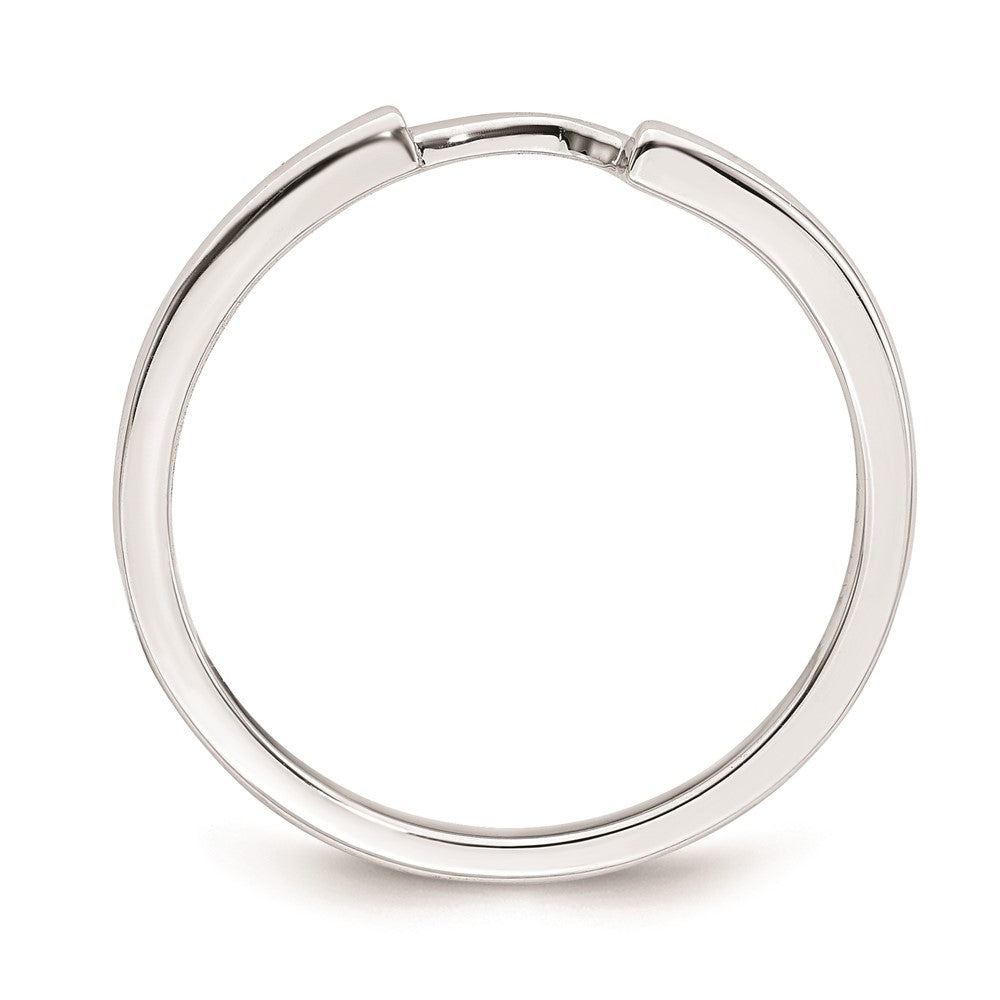 Buy Luxury 14K White Gold Curved Wedding Band - Stylish & Affordable Choice
