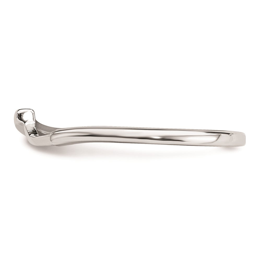 Buy Luxury 14K White Gold Curved Wedding Band - Stylish & Affordable Choice