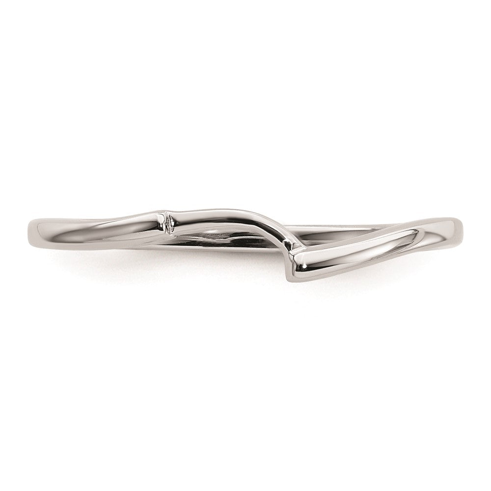 Buy Luxury 14K White Gold Curved Wedding Band - Stylish & Affordable Choice