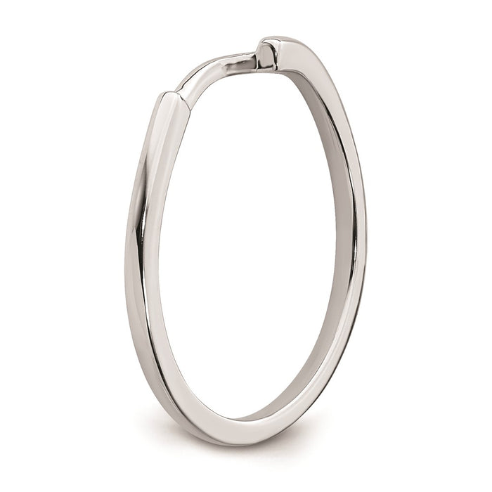 Buy Luxury 14K White Gold Curved Wedding Band - Stylish & Affordable Choice-6