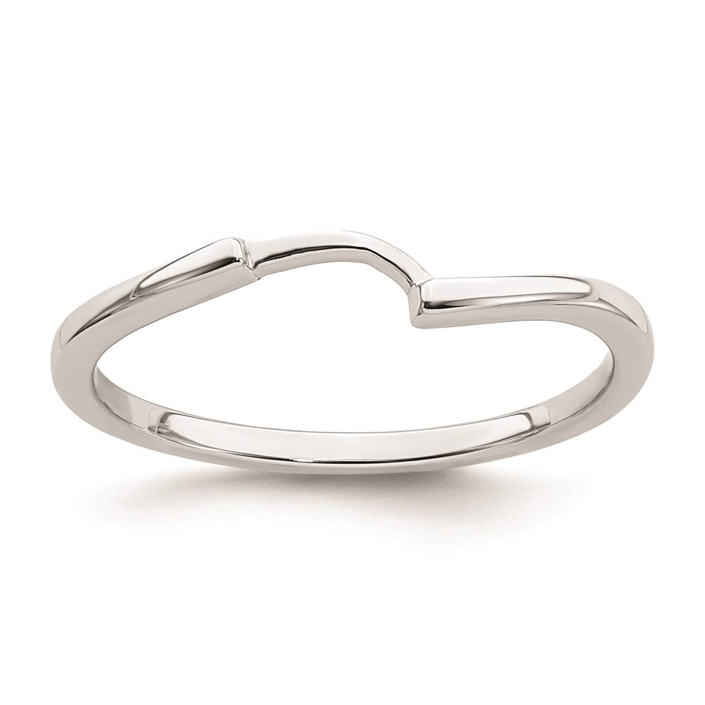 Buy Luxury 14K White Gold Curved Wedding Band - Stylish & Affordable Choice