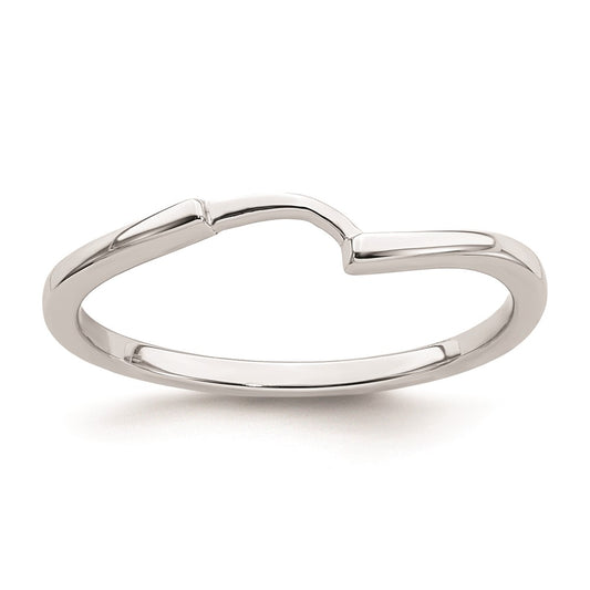 Buy Luxury 14K White Gold Curved Wedding Band - Stylish & Affordable Choice