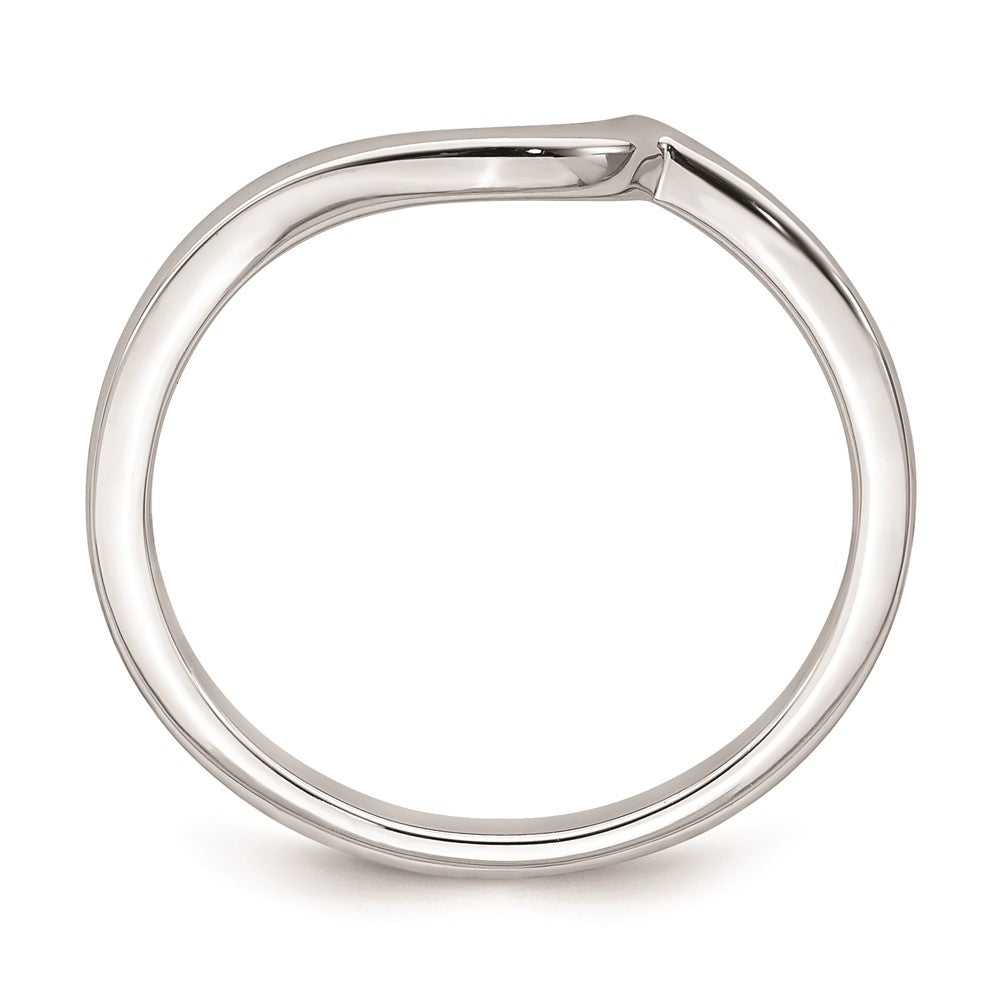 Buy Stylish 14K White Gold Curved Wedding Band - Affordable Luxury Ring