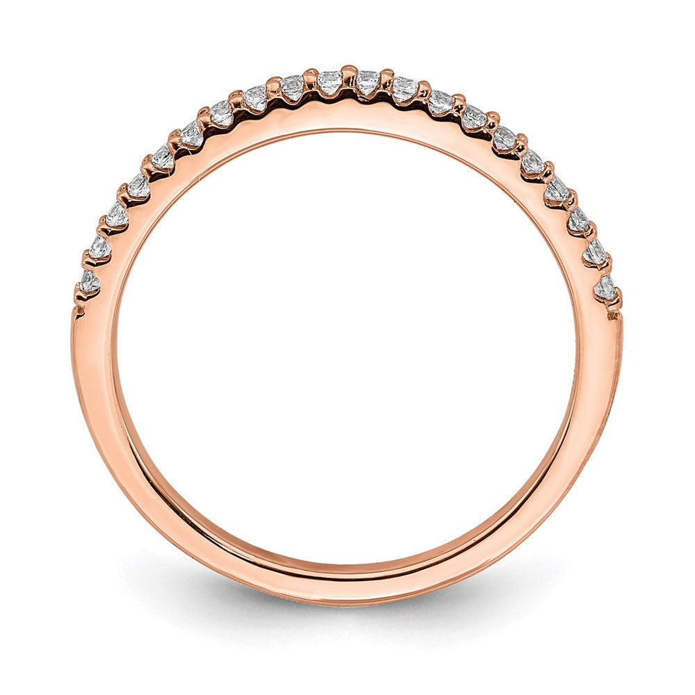 Exclusive 14K Rose Gold 1/5 Carat Diamond Wedding Band - Stylish & Affordable!