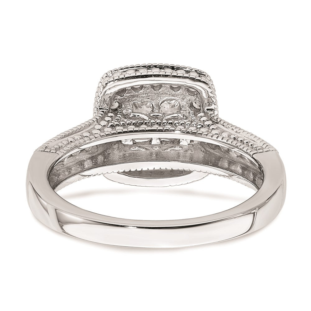 Buy Exclusive 14K White Gold Halo Engagement Ring with 5/8 Carat Diamonds