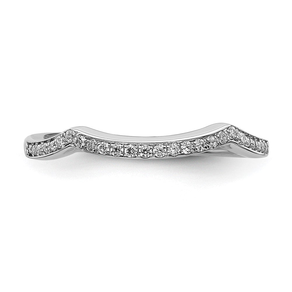 Buy Exclusive 14K White Gold Wedding Band with 1/8 Carat Diamond Accents
