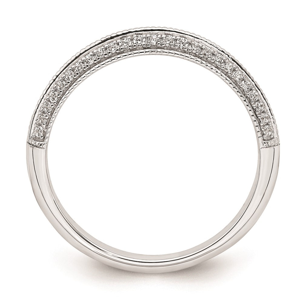 Buy 14K White Gold Wedding Band Set - 1/5 Carat Diamond, Stylish Value!