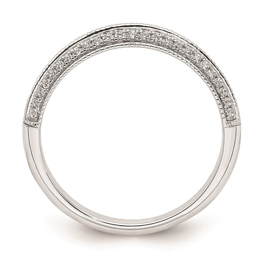 Buy 14K White Gold Wedding Band Set - 1/5 Carat Diamond, Stylish Value!