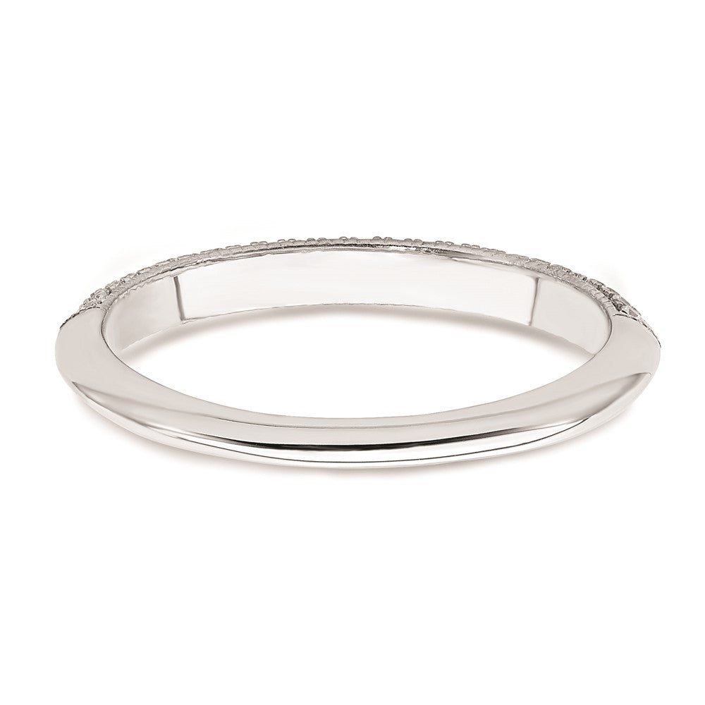 Buy 14K White Gold Wedding Band Set - 1/5 Carat Diamond, Stylish Value!