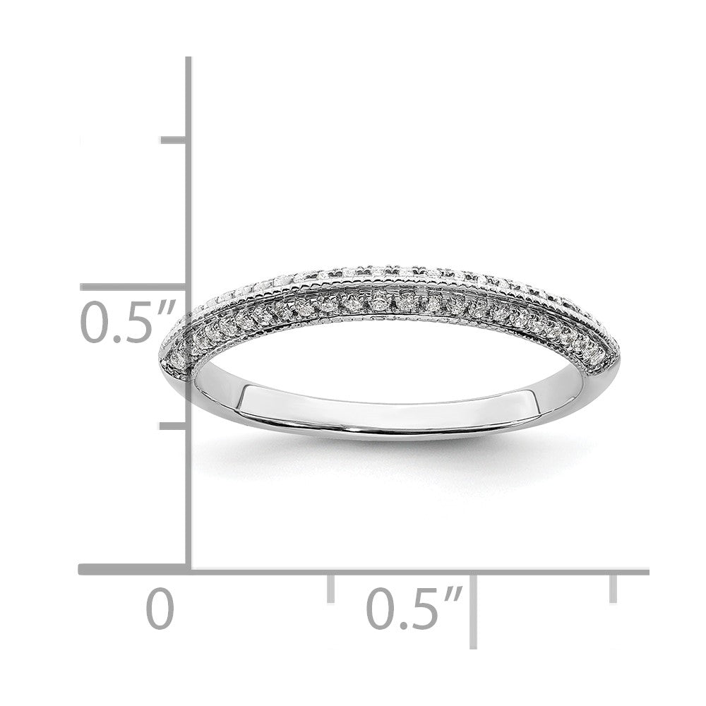 Buy 14K White Gold Wedding Band Set - 1/5 Carat Diamond, Stylish Value!