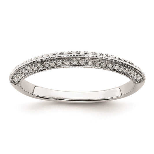 Buy 14K White Gold Wedding Band Set - 1/5 Carat Diamond, Stylish Value!