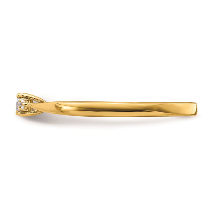 Buy Exclusive 14K Gold Engagement Ring with 1/8 Carat Diamond - Stylish Value!-3