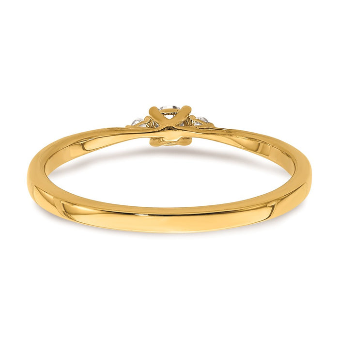 Buy Exclusive 14K Gold Engagement Ring with 1/8 Carat Diamond - Stylish Value!-5