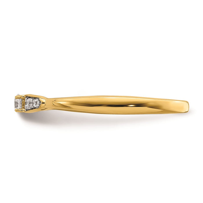 Buy Exclusive 14K Gold Engagement Ring with 1/8 Carat Diamond - Stylish Value!-3