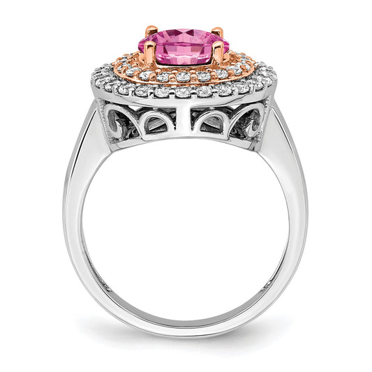 Buy Exclusive 14K Two-Tone Gold Ring with 5/8 Carat Lab-Grown Diamond & Accents