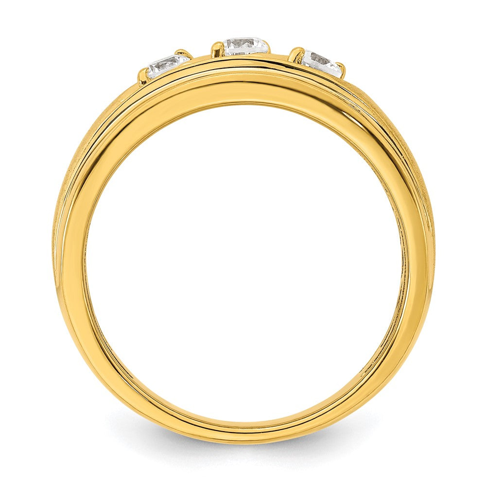High-Quality 14K Gold Men's Ring with 3/8 Carat Diamonds - Stylish Value!