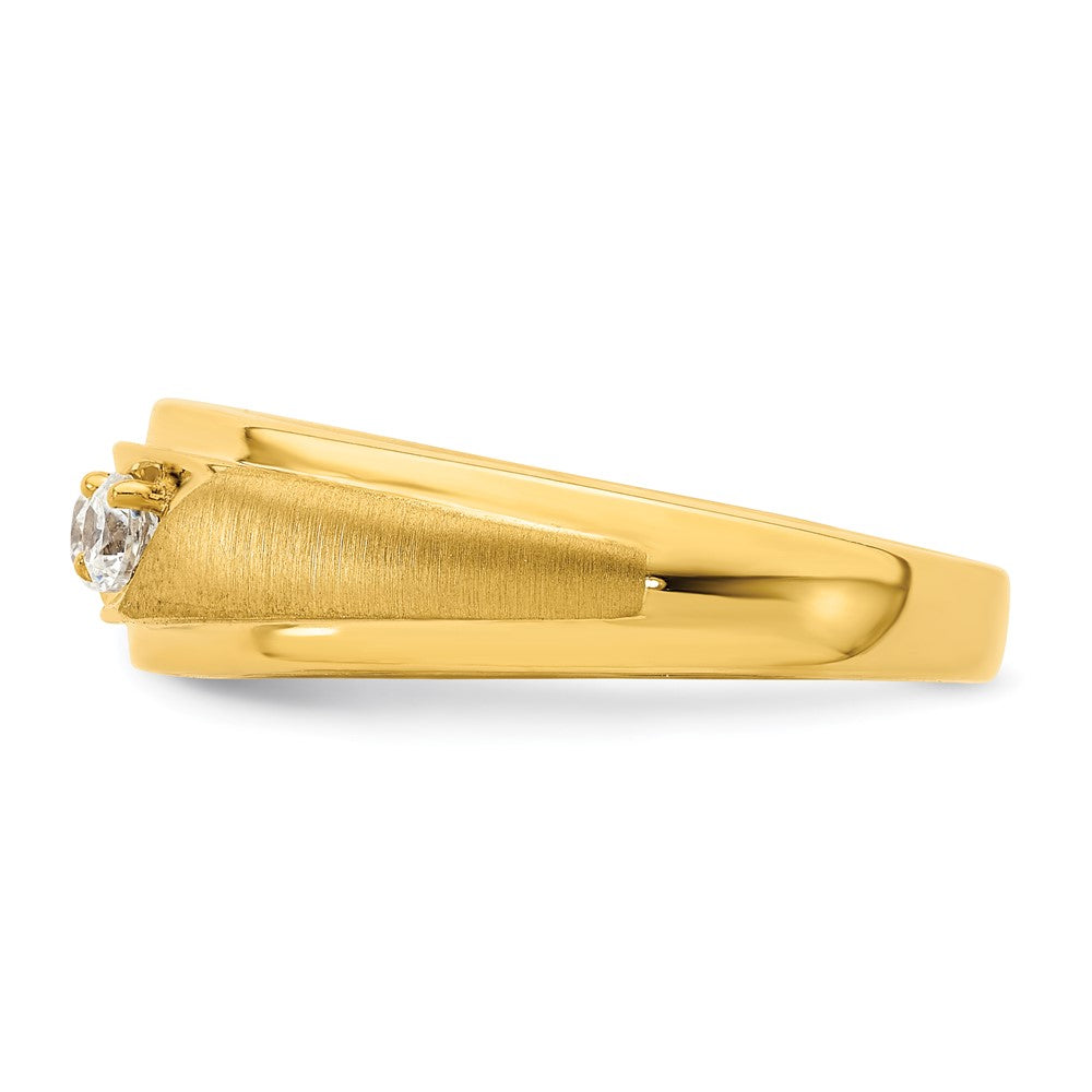 High-Quality 14K Gold Men's Ring with 3/8 Carat Diamonds - Stylish Value!