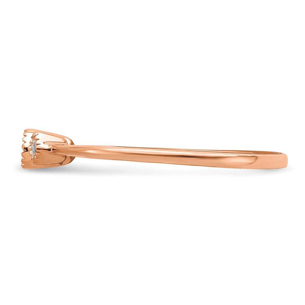 High-quality 14K Rose Gold 3-Stone Diamond Engagement Ring - Affordable Luxury