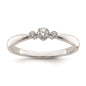Buy Exclusive 14K White Gold Petite 3-Stone Ring with 1/15 Carat Diamonds-2