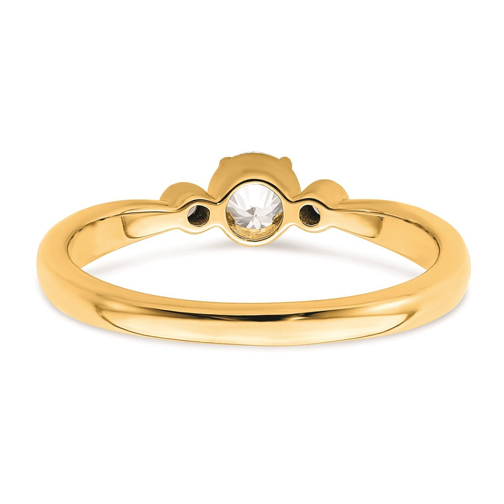 Buy Stylish 14K Gold 3-Stone Diamond Engagement Ring - 1/4 Carat Luxury Value