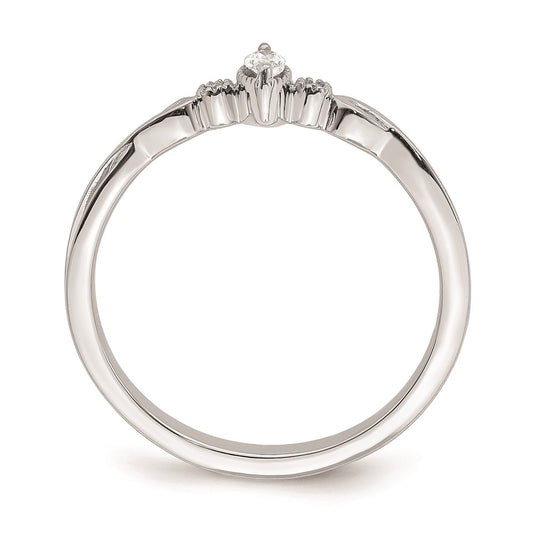 Buy Exclusive 14K White Gold 3-Stone Engagement Ring - Stylish Beaded Edge, 1/15 Carat Diamonds