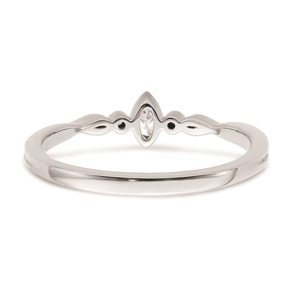 Buy Exclusive 14K White Gold 3-Stone Engagement Ring - Stylish Beaded Edge, 1/15 Carat Diamonds