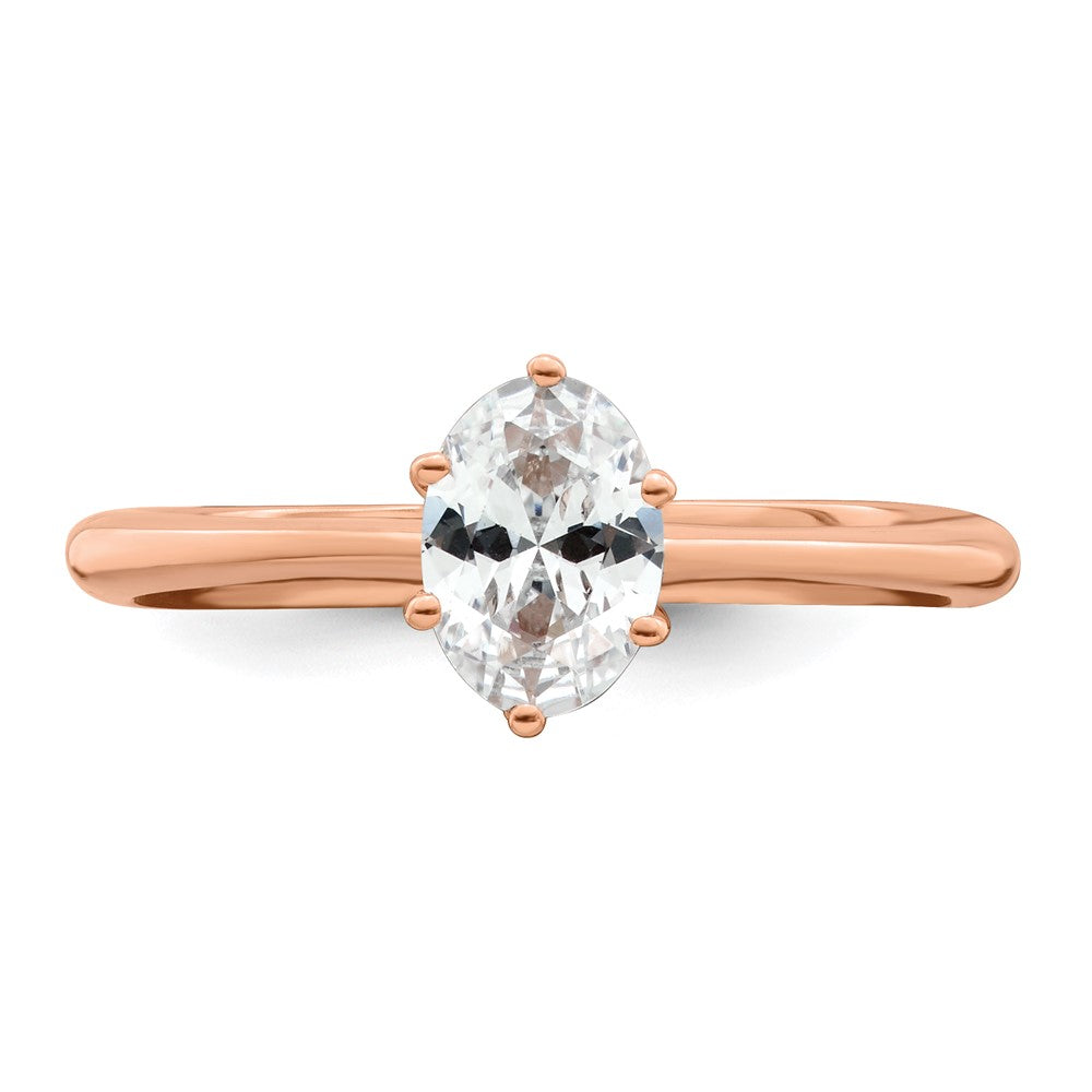 Buy Exclusive 14K Rose Gold Semi-Mount Engagement Ring for 3/4 Carat Oval