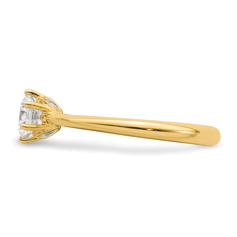 Exclusive 14K Gold Semi-Mount Engagement Ring | 4-Prong, 1/2 Carat Value