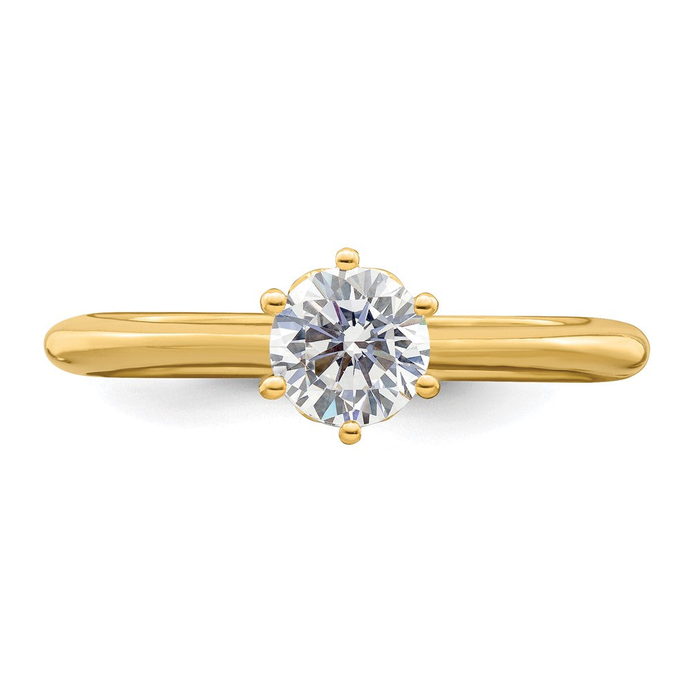 Exclusive 14K Gold Semi-Mount Engagement Ring | 4-Prong, 1/2 Carat Value