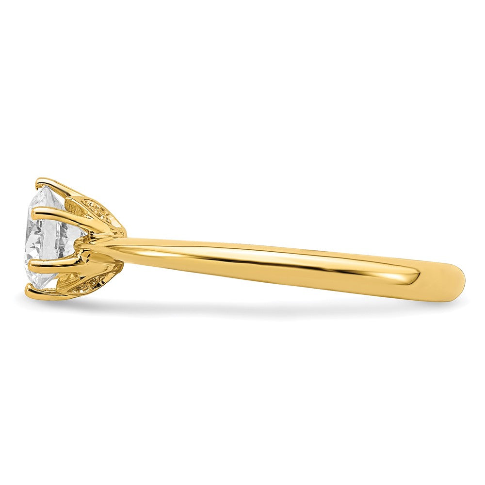 Buy Exclusive 14K Gold Semi-Mount Engagement Ring - 4-Prong, 5.80mm, .02ct Diamonds